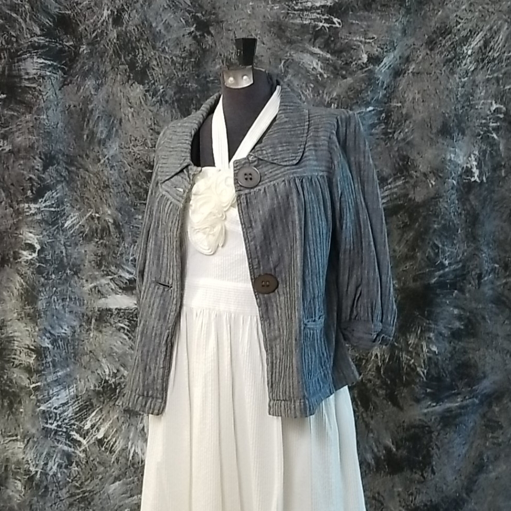 Jacket, 3/4 sleeves, sz small by "Say what?"